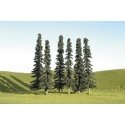 SceneScapes(TM) Layout-Ready Trees -- Coniferous - 5 to 6′ 12.7 to 15.2cm Tall pkg(, All Scales, Bachmann Industries 32156