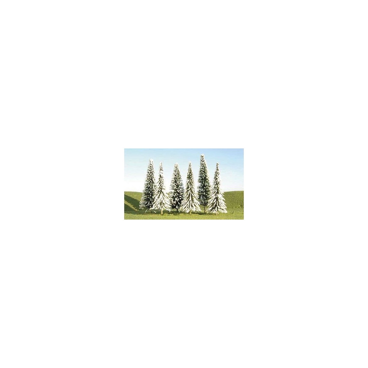 Snow Covered Pines - SceneScapes(TM) -- 5 to 6′ 12.7 to 15.2cm pkg(24), All Scales, Bachmann Industries 32154