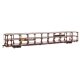 89′ Flatcar w/Tri-Level Open Auto Rack - Ready to Run -- Southern Pacific(TM) Rack St. Louis Southwestern(TM) Flatcar 84808, H