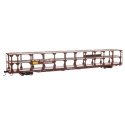 89′ Flatcar w/Tri-Level Open Auto Rack - Ready to Run -- Southern Pacific(TM) Rack St. Louis Southwestern(TM) Flatcar 84808, H