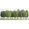Deciduous Trees -- 2-3/4 to 4-15/16′ 7 to 12.5cm Tall pkg(12), All Scales, Busch Gmbh & Co Kg 6486