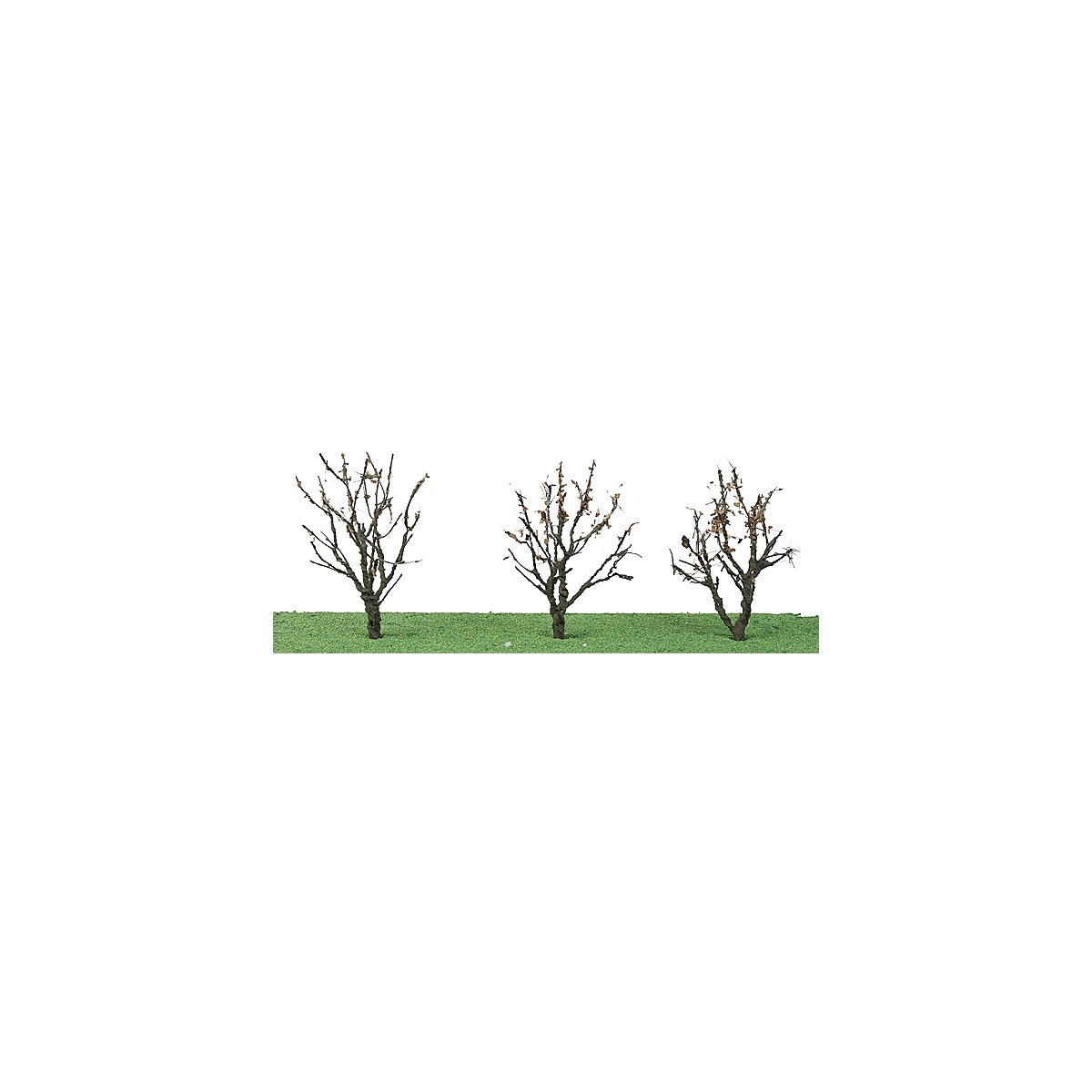 Tree w/Dry Foliage (Late Fall) -- 2 - 2-1/4′ 5.1 x 5.7cm pkg(3), N, JTT Miniature Tree 92221
