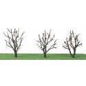Tree w/Dry Foliage (Late Fall) -- 2 - 2-1/4′ 5.1 x 5.7cm pkg(3), N, JTT Miniature Tree 92221