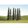 SceneScapes(TM) Layout-Ready Trees -- Conifer Trees 8-10′ pkg(3), O, Bachmann Industries 32203