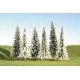 SceneScapes(TM) Layout-Ready Trees -- Pine Trees with Snow 8-10′ pkg(3), O, Bachmann Industries 32202