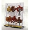Ready Made Realistic Trees(TM) - Deciduous - Fall Mix -- 3 to 5′ 7.6 to 12.7cm pkg(6), All Scales, Woodland Scenics 1541