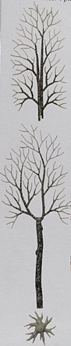 Winter Trees -- 6-1/2′ 16.5cm pkg(4), HO, Busch Gmbh & Co Kg 6158