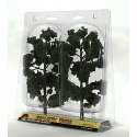 Ready-Made `Realistic Trees` - Deciduous - 8 to 9` 20.3 to 22.9cm pkg(2) -- Medium Gree, All Scales, Woodland Scenics 1519