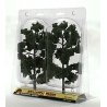 Ready-Made `Realistic Trees` - Deciduous - 8 to 9` 20.3 to 22.9cm pkg(2) -- Medium Gree, All Scales, Woodland Scenics 1519