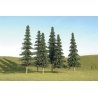 Spruce Trees - SceneScapes(TM) -- 5 to 6′ 12.7 to 15.2cm pkg(6), HO, Bachmann Industries 32004
