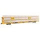 89′ Flatcar w/Tri-Level Shielded Auto Rack - Ready to Run -- Chesapeake & Ohio 850494, TTKX Flatcar (yellow), HO, WalthersMain