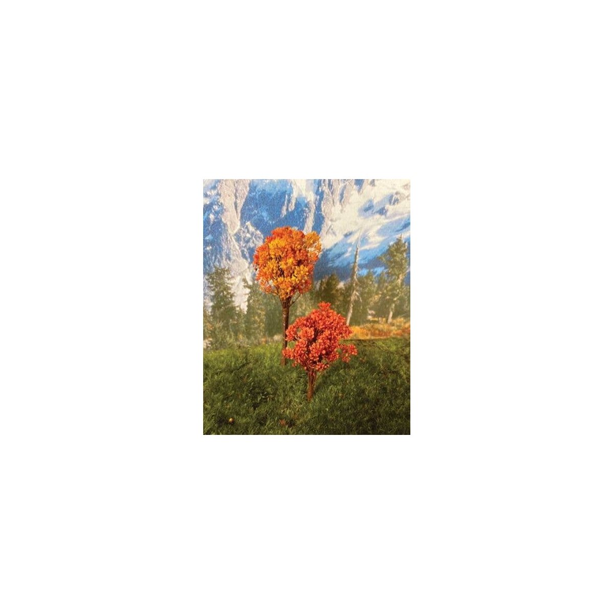 Fall Oak Tree -- 2 to 3′ 5.1 to 7.6cm pkg(4), All Scales, Grand Central Scenery T20