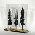 Ready Made Realistic Trees(TM) - Pines -- Conifer Green 7 to 8′ pkg(3), All Scales, Woodland Scenics 1563
