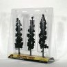Ready Made Realistic Trees(TM) - Pines -- Conifer Green 7 to 8′ pkg(3), All Scales, Woodland Scenics 1563