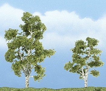 Ready Made Premium Trees(TM) - Deciduous -- Sycamore - 1 Each 2-7/8 & 2-3/8′ 7.3 & 6cm, All Scales, Woodland Scenics 1603