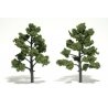 Ready-Made `Realistic Trees` - Deciduous - 5 to 6` 12.7 to 15.2cm pkg(2) -- Light Green, All Scales, Woodland Scenics 1512