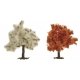 Trees -- Red Tree - 75mm - Package of 2, HO, Busch Gmbh & Co Kg 6843