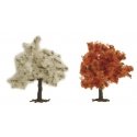 Trees -- Red Tree - 75mm - Package of 2, HO, Busch Gmbh & Co Kg 6843