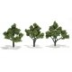 Ready-Made `Realistic Trees` - Deciduous - 4 to 5` 10.2 to 12.7cm pkg(3) -- Light Green, All Scales, Woodland Scenics 1509
