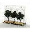 Ready-Made `Realistic Trees` - Deciduous - 4 to 5` 10.2 to 12.7cm pkg(3) -- Medium Gree, All Scales, Woodland Scenics 1510