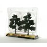 Ready-Made `Realistic Trees` - Deciduous - 5 to 6` 12.7 to 15.2cm pkg(2) -- Medium Gree, All Scales, Woodland Scenics 1513