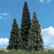 Woodland Classic Trees(R) Ready Made - Forever Green -- 4 to 6′ 10.1 to 15.2cm Tall pkg, All Scales, Woodland Scenics 3568
