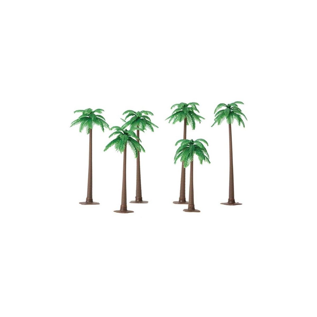 Palm Trees - Super Scenic Series -- 3 to 5′ 7.6 to 12.7cm pkg(6), All Scales, JTT Miniature Tree 92136
