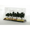 Ready-Made `Realistic Trees` - Deciduous - 2 to 3` 5.1 to 7.6cm pkg(4) -- Medium Green, All Scales, Woodland Scenics 1504