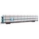 89′ Flatcar w/Tri-Level Shielded Auto Rack - Ready to Run -- Boston & Maine 908820, TTKX Flatcar (brown), HO, WalthersMainline