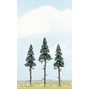 Spruce Trees -- 3-15/16 x 4-1/2′ 10 - 11.5cm pkg(3), All Scales, Busch Gmbh & Co Kg 6114