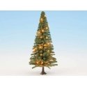 Fir Tree with Working LED Christmas Lights -- 4-3/4′ 12cm Tall, All Scales, Noch Gmbh & Co 22131