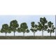 Deciduous Tree Pack -- 2-1/2 to 4-1/2′ 6.4 to 11.4cm pkg(20), All Scales, JTT Miniature Tree 92119