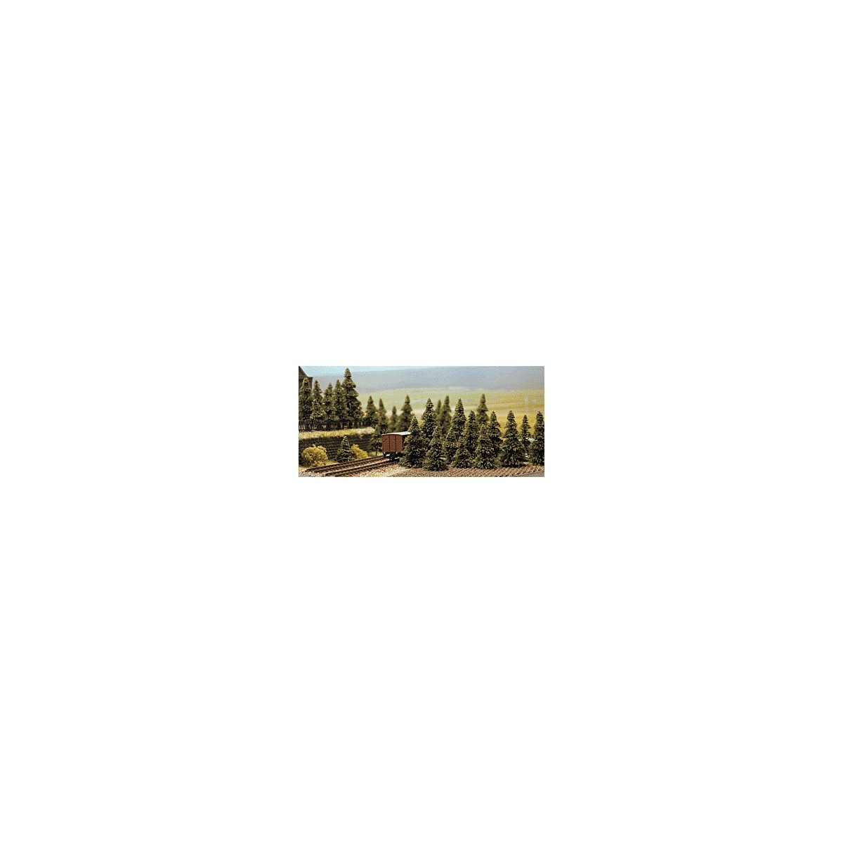Pine Trees -- 1-3/16 to 2-3/8′ 3 to 6cm pkg(60), N, Busch Gmbh & Co Kg 6572