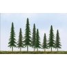 Spruce Trees -- 4 to 6′ 10.2 to 15.2cm pkg(24), HO, JTT Miniature Tree 92027