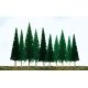 Pine Trees -- 4-6′ 10.2 - 15.2cm pkg(24), HO, JTT Miniature Tree 92003