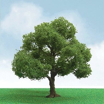 Pro-Elite Series Tree -- Elder 3 to 3-1/2′ 7.6 to 8.9cm Tall pkg(2), HO, JTT Miniature Tree 92304