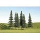 SceneScapes(TM) Layout-Ready Trees -- Spruce Trees 8-10′ pkg(3), O, Bachmann Industries 32204