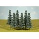 Blue Spruce Trees - SceneScapes(TM) -- 8 - 10′ 20.3 - 25.4cm Tall pkg(3), All Scales, Bachmann Industries 32212