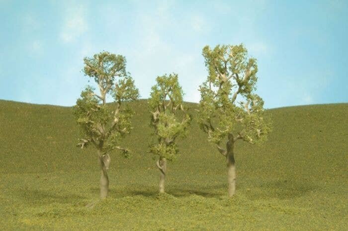 Aspen Trees - SceneScapes(TM) -- 3 to 4′ 7.6 to 10.2cm pkg(3), HO, Bachmann Industries 32010