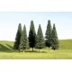 SceneScapes(TM) Layout-Ready Trees -- Pine Trees - 3 to 4′ 7.6 to 10.2cm pkg(9), N, Bachmann Industries 32101