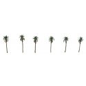 Palm Trees - Professional Series -- 1-1/2′ 3.8cm pkg(6), Z, JTT Miniature Tree 94235