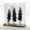 Ready Made Realistic Trees(TM) - Pines -- Conifer Green - 6 to 7′ 15.2 to 17.8cm pkg(3), All Scales, Woodland Scenics 1562