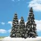 Woodland Classic Trees(R) Ready Made - Snow Dusted -- 2 to 3-1/2′ 5.1 to 8.9cm Tall pkg, All Scales, Woodland Scenics 3567