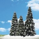 Woodland Classic Trees(R) Ready Made - Snow Dusted -- 2 to 3-1/2′ 5.1 to 8.9cm Tall pkg, All Scales, Woodland Scenics 3567