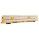 89′ Flatcar w/Tri-Level Shielded Auto Rack - Ready to Run -- Chesapeake & Ohio 850469, TTKX Flatcar (yellow), HO, WalthersMain