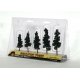 Ready Made Realistic Trees(TM) - Pines -- Conifer Green - 2-1/2 to 4′ 6.4 to 10.2cm pkg, All Scales, Woodland Scenics 1560