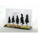 Ready Made Realistic Trees(TM) - Pines -- Conifer Green - 2-1/2 to 4′ 6.4 to 10.2cm pkg, All Scales, Woodland Scenics 1560