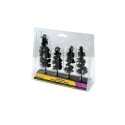 Scene-A-Rama(TM) Diorama Trees -- Conifer Trees pkg(4) - 4 to 5-1/2′ 10.2 to 14cm Tall, HO, Woodland Scenics 4151