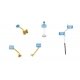 Blue Flags -- Kit pkg(50), HO, Walthers Cornerstone 4162