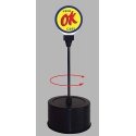 OK Used Cars Rotating Sign, All Scales, Micro Structures 55090